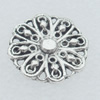 Bead Lead-free Zinc Alloy Jewelry Findings, 14mm Sold by Bag