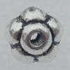 Bead Lead-free Zinc Alloy Jewelry Findings, 6mm Hole:1mm Sold by Bag
