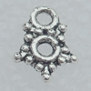 Connector Lead-free Zinc Alloy Jewelry Findings, 9x7mm Hole:2mm Sold by Bag
