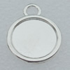 Pendant Lead-free Zinc Alloy Jewelry Findings, O:18.5x14.5mm I:10mm Hole:2.5mm Sold by Bag