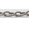 Iron Jewelry Chain, Lead-free Link's size 10x6.5mm, Sold by Group