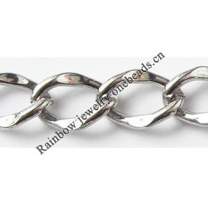 Iron Jewelry Chain, Lead-free Link's size 12x8.3mm, Sold by Group