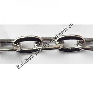 Iron Jewelry Chain, Lead-free Link's size 8.5x5.3mm, Sold by Group