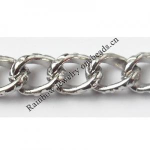 Iron Jewelry Chain, Lead-free Link's size 7.5x5.5mm, Sold by Group