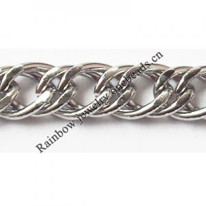 Iron Jewelry Chain, Lead-free Link's size 8.7x6.4mm, Sold by Group