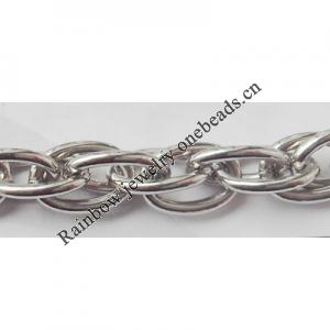 Iron Jewelry Chain, Lead-free Link's size 9.5x6.3mm, Sold by Group