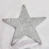 Iron Jewelry finding Pendant Lead-free, Star 34mm Hole:1mm, Sold by Bag