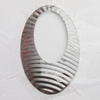 Iron Jewelry finding Pendant Lead-free, Hollow Oval O:40x24mm I:25x13mm Hole:1mm, Sold by Bag
