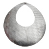 Iron Jewelry finding Pendant Lead-free, Teardrop O:61x54mm I:33x24mm Hole:3mm, Sold by Bag