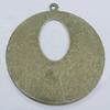 Iron Jewelry finding Pendant Lead-free, Round 30mm Hole:1mm, Sold by Bag