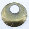 Iron Jewelry finding Pendant Lead-free, Donut 34mm Hole:1mm, Sold by Bag