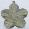 Iron Jewelry finding Pendant Lead-free, Flower 42x46mm Hole:2mm, Sold by Bag