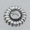 Bead Lead-free Zinc Alloy Jewelry Findings, 5mm Hole:1mm Sold by Bag