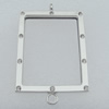 Pendant Lead-free Zinc Alloy Jewelry Findings, 58x37mm Hole:4mm Sold by Bag