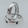 Bead Lead-free Zinc Alloy Jewelry Findings, O:23mm I:18mm Sold by Bag