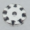 Bead Lead-free Zinc Alloy Jewelry Findings, 7x2mm Hole:0.5mm Sold by Bag