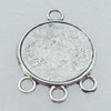 Connector Lead-free Zinc Alloy Jewelry Findings, 27x20mm Hole:2.5mm Sold by Bag