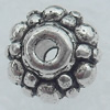 Spacer Lead-free Zinc Alloy Jewelry Findings, 12mm Hole:1mm Sold by Bag