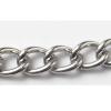 Iron Jewelry Chain, Lead-free Link's size 7.2x4.9mm, Sold by Group