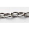 Iron Jewelry Chain, Lead-free Link's size 7.6x4.4mm, Sold by Group