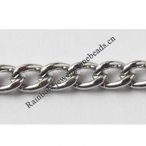 Iron Jewelry Chain, Lead-free Link's size 5.4x4mm, Sold by Group
