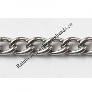 Iron Jewelry Chain, Lead-free Link's size 5.4x4mm, Sold by Group