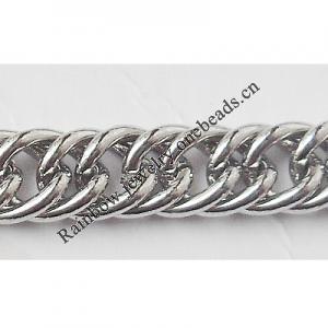 Iron Jewelry Chain, Lead-free Link's size 7.4x5.2mm, Sold by Group