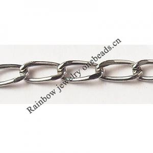 Iron Jewelry Chain, Lead-free Link's size 9.2x4.2mm, Sold by Group