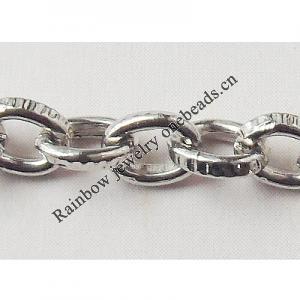 Iron Jewelry Chain, Lead-free Link's size 4.8x3.8mm, Sold by Group