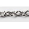 Iron Jewelry Chain, Lead-free Link's size 5.1x3.7mm, Sold by Group
