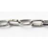 Iron Jewelry Chain, Lead-free Link's size 7.4x3.5mm, Sold by Group