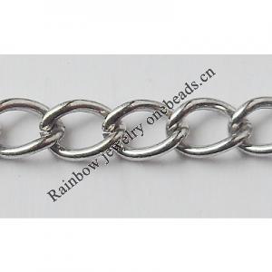 Iron Jewelry Chain, Lead-free Link's size 5.9x4.1mm, Sold by Group
