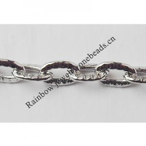 Iron Jewelry Chain, Lead-free Link's size 4.7x3.3mm, Sold by Group