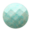 Spray-Painted Acrylic Beads, Faceted Flat Round 25x25x10mm hole:2mm Sold by Bag