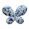 Spray-Painted Acrylic Beads, Butterfly 45x34x7mm hole:2mm Sold by Bag