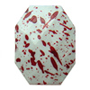 Spray-Painted Acrylic Beads, Polygon 32x25x10mm hole:2mm Sold by Bag