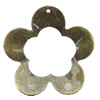 Iron Jewelry finding Pendant Lead-free, Flower 35mm Hole:1.5mm, Sold by Bag