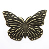 Iron Jewelry finding Pendant Lead-free, Butterfly 30x22mm, Sold by Bag