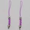 63mm Mobile Telephone or Key Chain Jewelry Cord with Copper cap, Sold by Bag