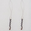65mm Mobile Telephone or Key Chain Jewelry Cord with Iron cap, Sold by Bag