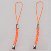 65mm Mobile Telephone or Key Chain Jewelry Cord with Iron cap, Sold by Bag