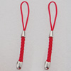 65mm Mobile Telephone or Key Chain Jewelry Cord with Iron cap, Sold by Bag