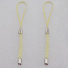 65mm Mobile Telephone or Key Chain Jewelry Cord with Iron cap, Sold by Bag