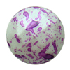 Spray-Painted Acrylic Beads, Flat Round 24x24x12mm hole:2mm Sold by Bag