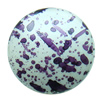 Spray-Painted Acrylic Beads, Flat Round 32x32x12mm hole:2mm Sold by Bag