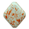 Spray-Painted Acrylic Beads, Diamond 30x25x8mm hole:2mm Sold by Bag