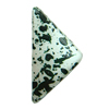 Spray-Painted Acrylic Beads, Triangle 39x15x5mm hole:1mm Sold by Bag