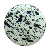 Spray-Painted Acrylic Beads, Flat Round 32x32x5mm hole:1mm Sold by Bag