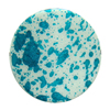 Spray-Painted Acrylic Beads, Twist Flat Round 26x26x7mm hole:1mm Sold by Bag