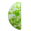 Spray-Painted Acrylic Beads, Semicircle 20x8x5mm hole:2mm Sold by Bag